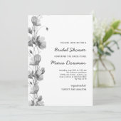 Invitation Fête des mariées fleur sauvage écossaise (Debout devant)