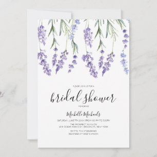 Invitation Fête des mariées Fleur sauvage Lavender