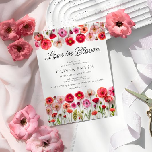 Invitation Fête des mariées Fleur sauvage Love In Bloom Invit