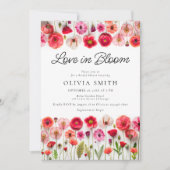 Invitation Fête des mariées Fleur sauvage Love In Bloom Invit (Devant)