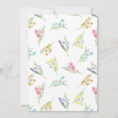 Invitation Fête des mariées fleur sauvage Meadow Arch (Dos)