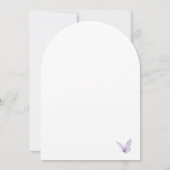 Invitation Fête des mariées Fleur sauvage papillon (Dos)