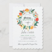 Invitation Fête des mariées Fleur sauvage Pastel Dahlia (Devant)