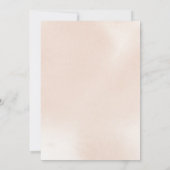 Invitation Fête des mariées fleurie classique Dusty Rose (Dos)