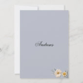 Invitation Fête des mariées fleurie du jardin fleur sauvage b (Dos)