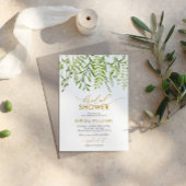 Invitation Fête des mariées fleurie verdoyante