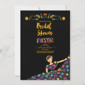 Invitation Fête des mariées Fleurs colorées Fiesta (Devant)