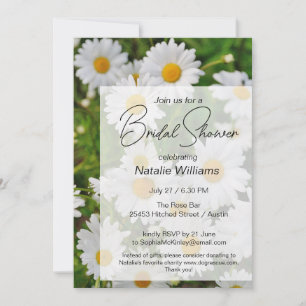 Invitation Fête des mariées Fleurs marguerites