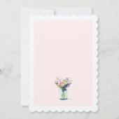 Invitation Fête des mariées Floral Mason Jar (Dos)