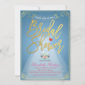 Invitation Fête des mariées Floral Robe de mariée Diamond Ble (Devant)