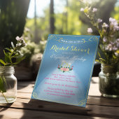 Invitation Fête des mariées Floral Robe de mariée Diamond Ble