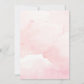 Invitation Fête des mariées Floral rose Fête des mariées mode (Dos)