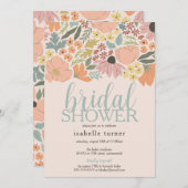 Invitation Fête des mariées florale (Devant / Derrière)