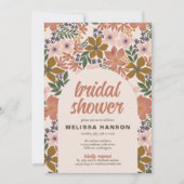 Invitation Fête des mariées florale (Devant)