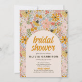 Invitation Fête des mariées florale (Devant)