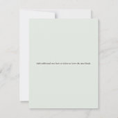 Invitation Fête des mariées florale à cadre géométrique Gold  (Dos)