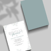 Invitation Fête des mariées florale à script simple personnal