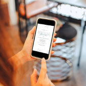 Invitation Fête des mariées florale à script simple personnal