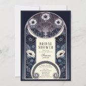 Invitation Fête des mariées florale Art nouveau de la florais (Devant)