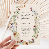 Invitation Fête des mariées florale automne