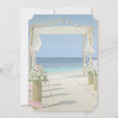 Invitation Fête des mariées Florale Beach Arbor (Dos)