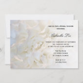 Invitation Fête des mariées florale blanche (Devant)