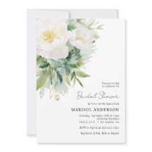 Fête des mariées florale blanche simple et élégant