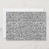 Invitation Fête des mariées florale bleu bleu argenté rose pâ (Dos)