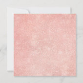 Invitation Fête des mariées florale bleu marine (Dos)