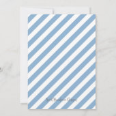 Invitation Fête des mariées Florale Bleue (Dos)