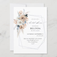 Fête des mariées Florale Boho Bleu & Beige