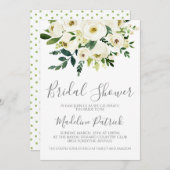 Invitation Fête des mariées Florale Bouquet (Devant / Derrière)