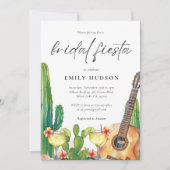 Invitation Fête des mariées florale Cactus Fiesta (Devant)