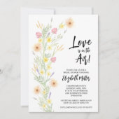 Invitation Fête des mariées florale chic (Devant)