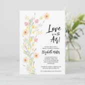 Invitation Fête des mariées florale chic (Debout devant)