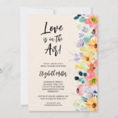 Invitation Fête des mariées florale chic (Devant)