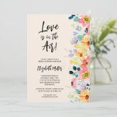 Invitation Fête des mariées florale chic (Debout devant)