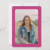 Invitation Fête des mariées florale chic brillant (Dos)