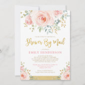 Invitation Fête des mariées Florale Chic Par Mail Quarantine (Devant)