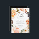 Invitation Fête des mariées florale d'automne de Terre<br><div class="desc">Terme Aquarelle Botanique Automne Cadre Floral,  Invitation Douche Nuptiale.</div>