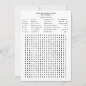 Invitation Fête des mariées florale de brin de bois Recherche (Devant)