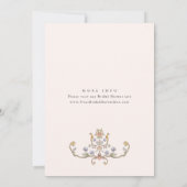 Invitation Fête des mariées Florale de Grace Ornate Victorien (Dos)