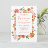Invitation Fête des mariées Florale de la Squeeze (Debout devant)