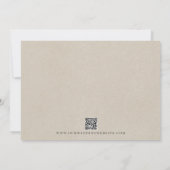 Invitation Fête des mariées florale de l'aquarelle Abstraite (Dos)