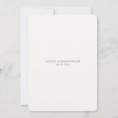 Invitation Fête des mariées florale de lavande élégante (Dos)