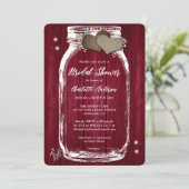 Invitation Fête des mariées florale de l'haleine du bébé de B (Debout devant)