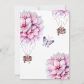 Invitation Fête des mariées florale de Magnolia (Dos)