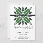 Invitation Fête des mariées florale de Mandala moderne (Devant)