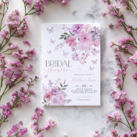 Fête des mariées florale de papillon pourpre