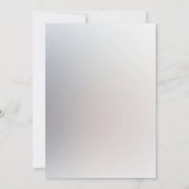 Invitation Fête des mariées florale de Pêche blanche (Dos)